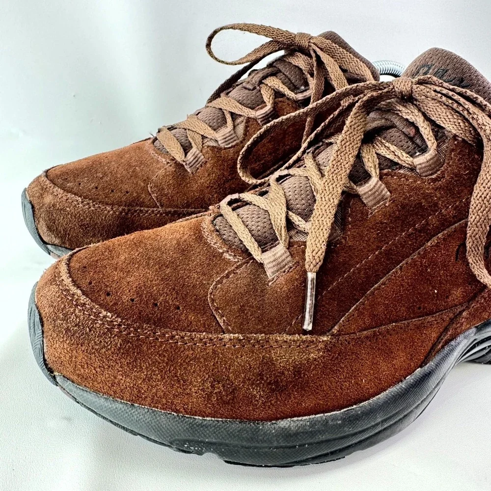 Ryka Kelly Ripa Sneakers Women Size 11 Brown Suede Comfort Lace Up Walking Shoes